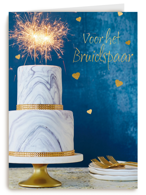 Kaart Hallmark | Felicitatie Huwelijk | Trouwkaart Bruidstaart Voor Het Bruidspaar