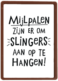 quote kaart mijlpalen zijn er om slingers aan op te hangen