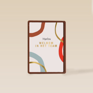 nieuwe baan kaart welkom