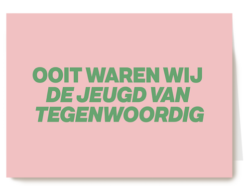 Verjaardagskaart Hallmark | &C ooit waren wij de jeugd van tegenwoordig