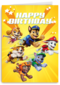 Paw Patrol Happy Birthday geel