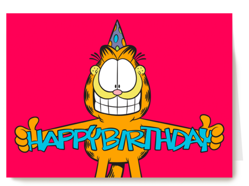 Garfield Happy Birthday