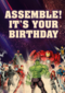 avengers assemble its your birthday verjaardagskaart