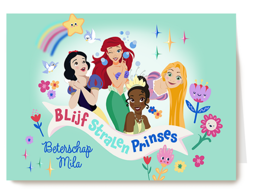 Kaart Hallmark | Mentale gezondheid | Disney Beterschap Blijf Stralen Prinses