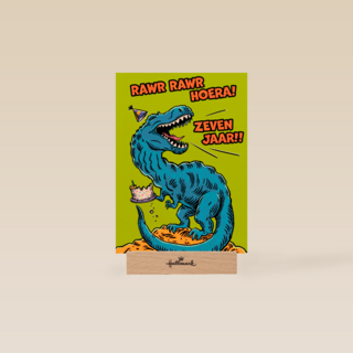 Rawr Hoera 7 Jaar Dino