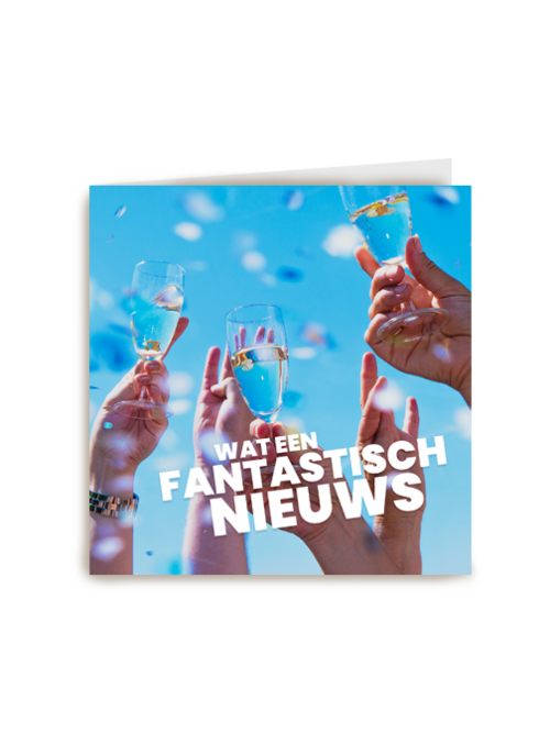 Gefeliciteerd kaart dat is fantastisch nieuws