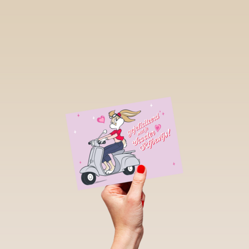 gefeliciteerd met je scooterrijbewijs van lola