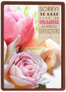 bloemen sorry te laat