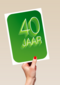 verjaardagskaart 40 jaar groen