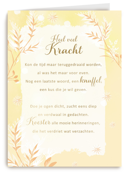 Sterktekaart Heel veel kracht More than words