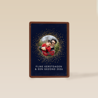 Nieuwjaar 2026 Fijne kerstdagen fotokaart