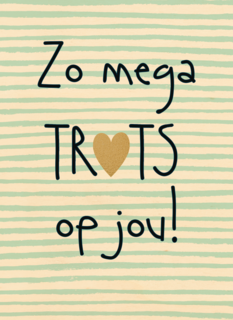 geslaagd kaart zo mega trots op jou