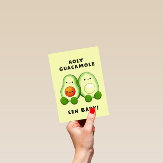 Zwangerschap kaart holy guacamole