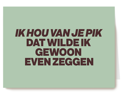 Ik hou van je pik andc
