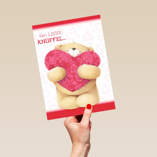 groot hart een lieve knuffel