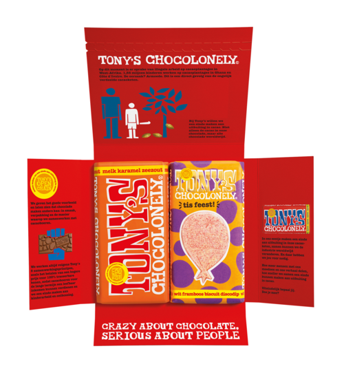 Tony Chocolonely Hieper de Piepert Giftbox 2 repen
