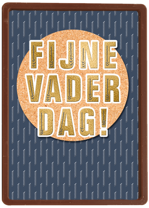 Chocolade Kaart Vaderdag | Hallmark | Chocolade Kaart Hallmark | Vaderdag | Vaderdag Kaart Klassiek Patroon Fijne Vaderdag