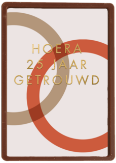 Hoera 25 jaar getrouwd