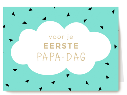 Vaderdagkaart hip Voor je eerste papa dag