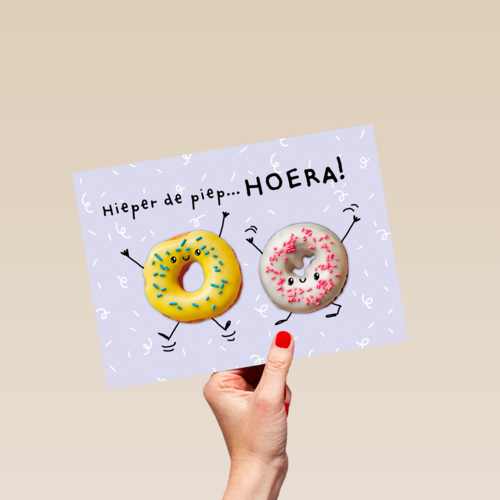 verjaardag kaart klassiek hieperdepiep hoera