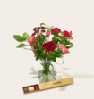 Brievenbusbloemen Golden Hour met Leonidas Chocolade Bonbons