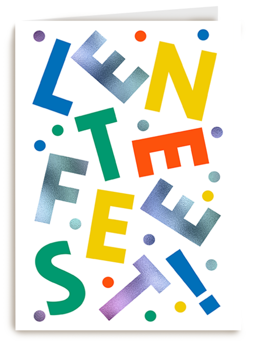 Kaart Hallmark | Lentefeest | Lentefeest Kleurrijk