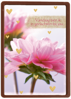 moederdag kaart vandaag ben ik in gedachten bij jou