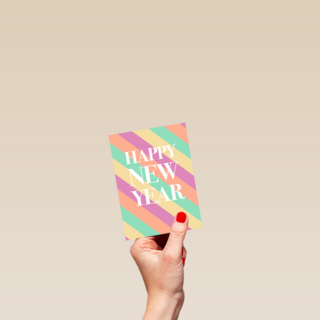 Nieuwjaar kaart happy new year