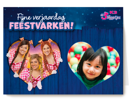 Feestvarken K3 de 3 biggetjes