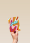 Motivatie kaart swirls en neon