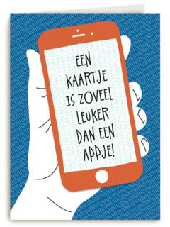 Verjaardagskaart zoveel leuker dan een appje