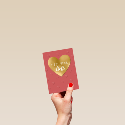 valentijnskaart stijlvol beterschap sterkte heel veel liefs