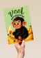 Beterschap Aap Met Bananen