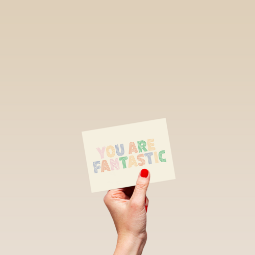 Complimentkaart you are fantastic