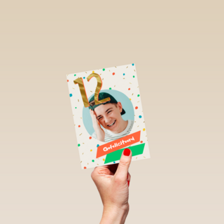 Gefeliciteerd 12 jaar fotokaart
