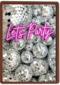 Verjaardagskaart discobollen lets party neon