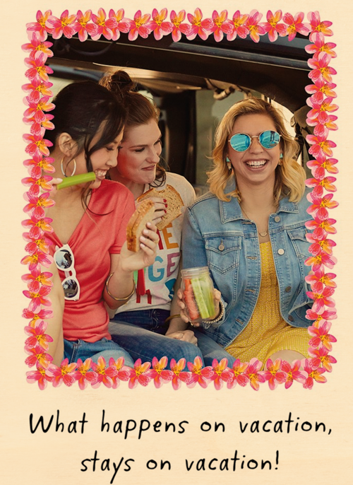 Houten Kaart Groetjes Uit | Houten Kaart Hallmark | Groetjes Uit | What Happens On Vakation Stays On Vakation