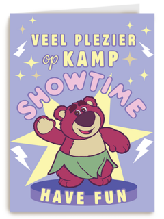 Lotso Beer veel plezier op kamp showtime