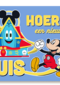 Mickey Mouse kaart hoera een nieuw huis