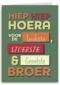 een verjaardagskaart voor een broer