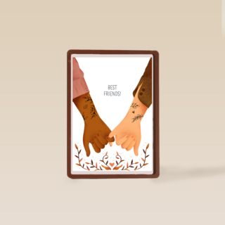 Complimentkaart best friends