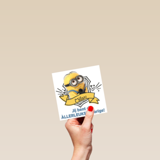 minion dave jij bent de allerleukste jarige