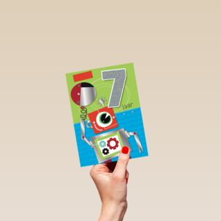 verjaardag leeftijden robot 7 jaar