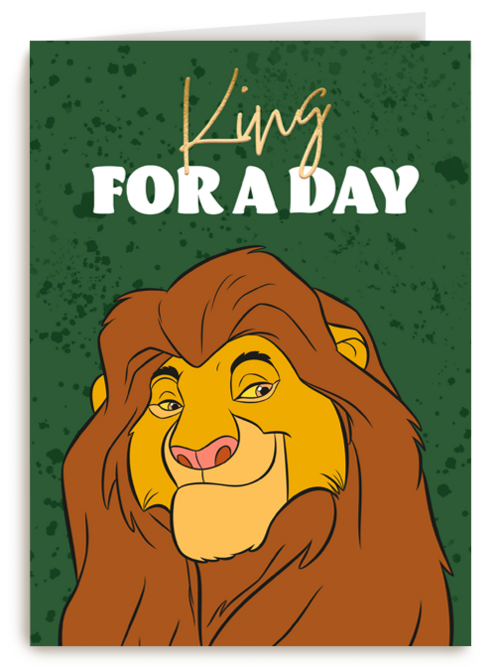 Verjaardagskaart Hallmark | Lion King King For A Day