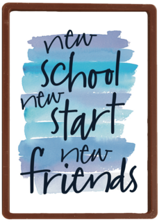 back to school new school new start new friends