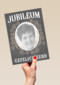 fotokaart jubileum  grijs met sierlijk patroon
