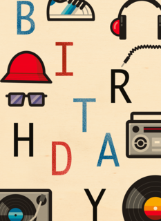 Happy birthday dj kaart