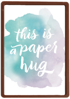 watercolor this is a paper hug
