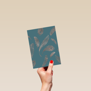vogelveren met metallic kleur