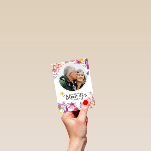 moederdag fotokaart marjolein bastin duizend bloemetjes voor jou